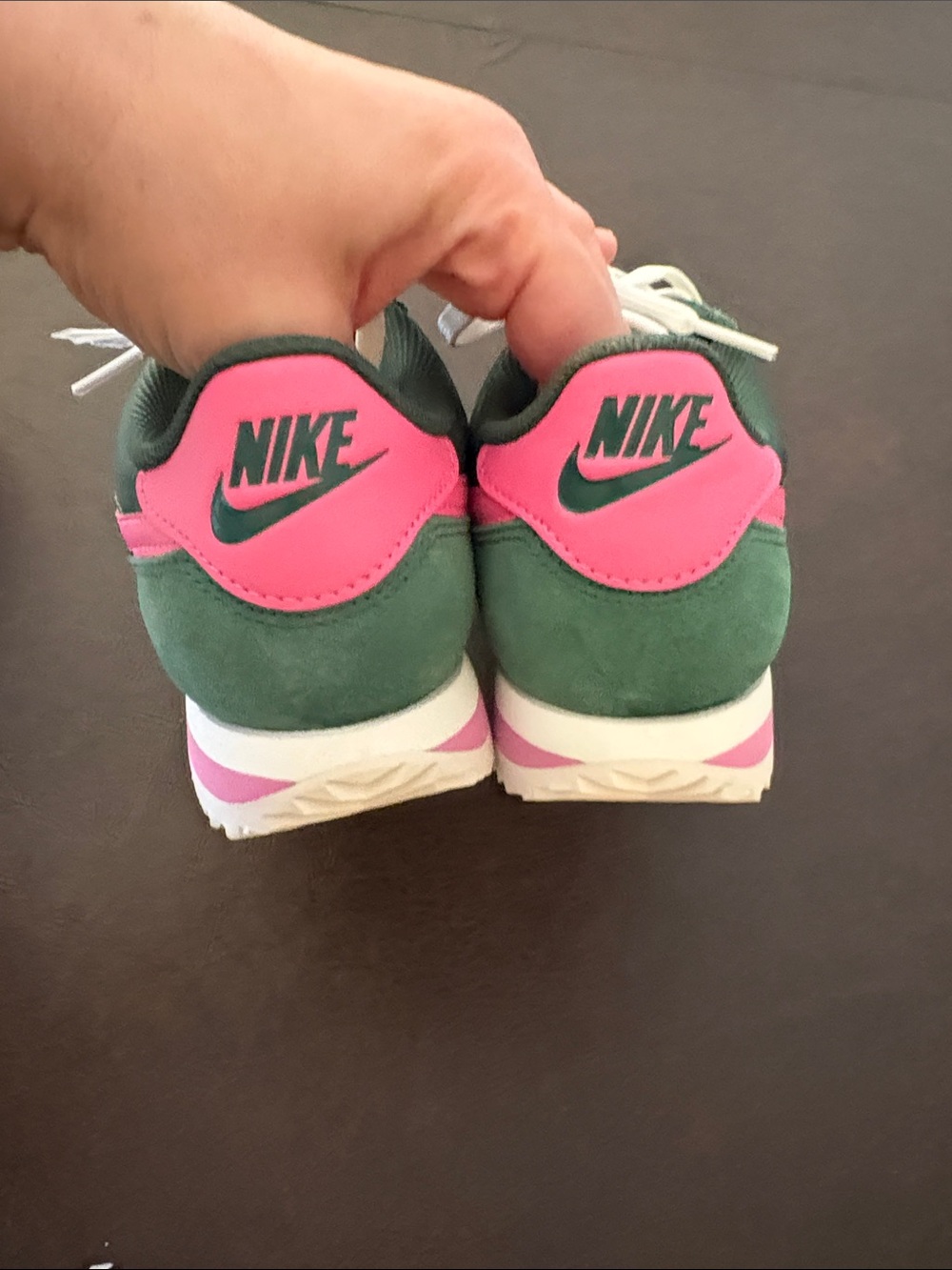 Nike Cortez Green Sneakers with extra green laces. 5Y/6.5W - Picture 3 of 8